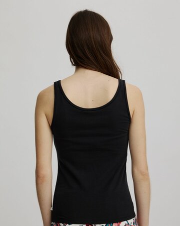 Tranquillo dames hemd Tencel - zwart maat S