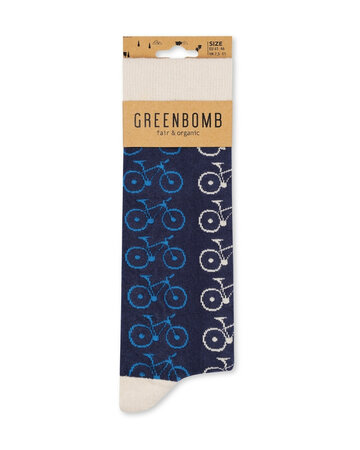 Greenbomb herensokken bike - navy