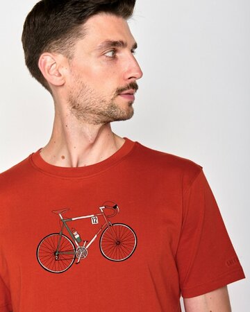 Greenbomb T-shirt heren bike - clay red