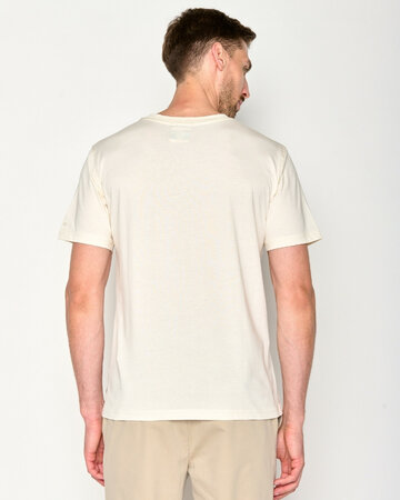 Greenbomb T-shirt heren nature forest - crème wit