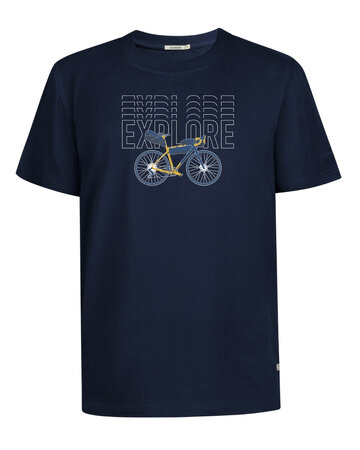 Greenbomb T-shirt heren bike gravel - navy