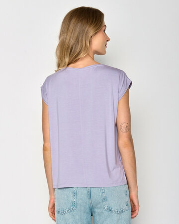 Greenbomb T-shirt dames fiets - lila