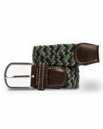 Swole Panda - elastische riem zig zag - army navy