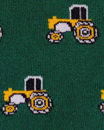 Swole Panda bamboe sokken heren tractors - groen