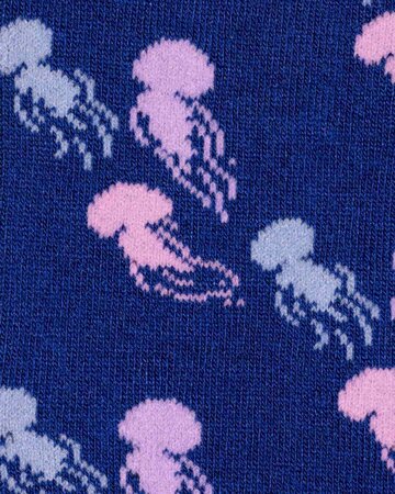 Swole Panda bamboe sokken jellyfish - blauw