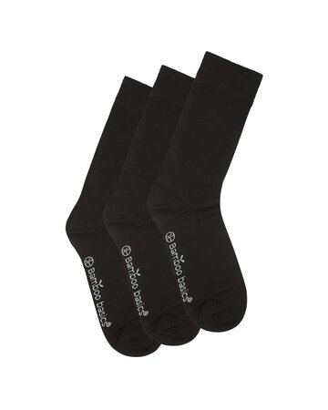 Bamboesokken Beau 3 pack - zwart
