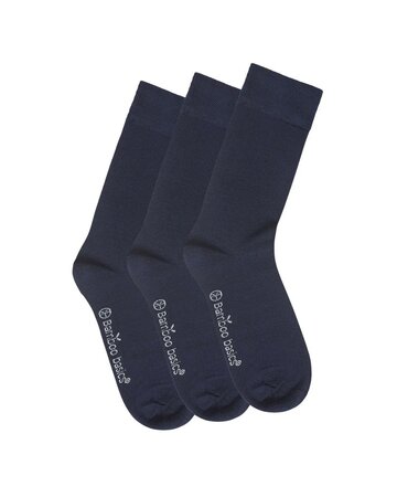 Bamboe sokken Beau 3 pack - donkerblauw