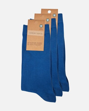 Albero Natur sokken bio-katoen 3 paar - blauw