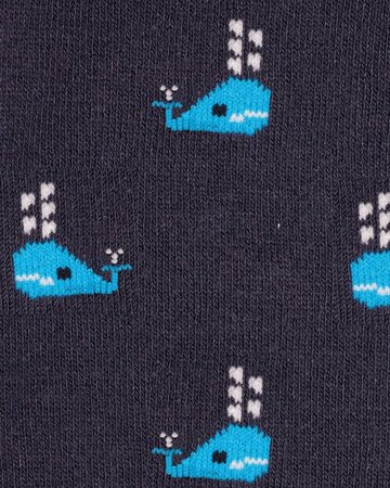 Swole Panda bamboe sokken heren walvissen - navy
