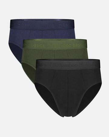 Bamboe herenslips James 3-pack- navy - army - zwart