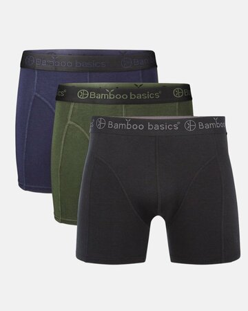 Bamboo Basics boxershorts Rico – black - army - navy