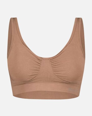 Bamboe bh met padding naadloos Fleur - almond