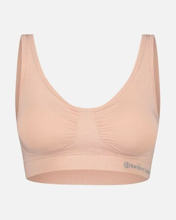 Bamboe bh met padding naadloos Fleur - roze