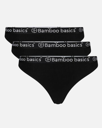 Bamboe strings Emma 3-pack - zwart