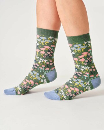 Thought sokken cadeaudoos dames - bloemen
