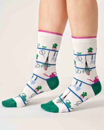 Thought dames sokken cadeaudoos - tuinieren