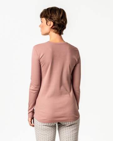 Living Crafts pyjamashirt dames Salisa – dried rose