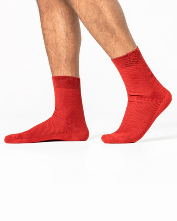 Living Crafts 100% katoenen sokken Ante 3-pack – rood blauw navy