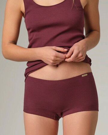 Comazo dames hipster 100% katoen – burgundy