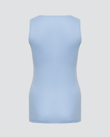 Comazo dames hemd brede bandjes 100% katoen – light blue