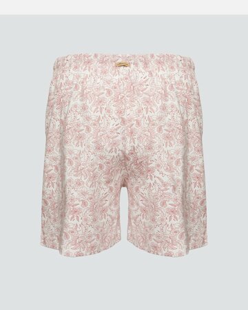 Comazo dames pyjamashort katoen – old rose print