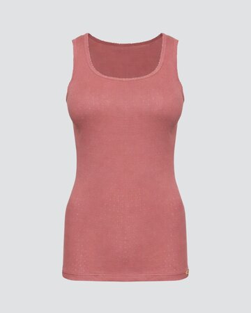 Comazo dames hemd brede bandjes 100% katoen – old rose