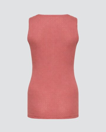 Comazo dames hemd brede bandjes 100% katoen – old rose