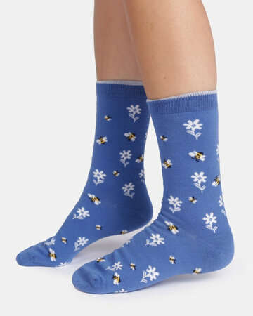 Thought bamboe damessokken giftbox – happy bee