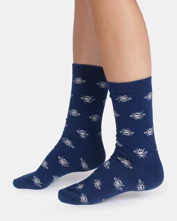 Thought bamboe damessokken giftbox – happy bee