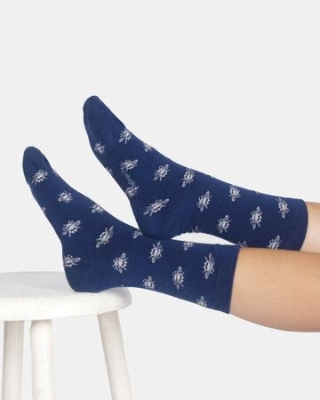 Thought bamboe damessokken giftbox – happy bee