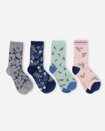 Thought dames sokken cadeaudoos - vogels
