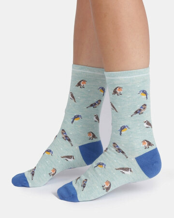 Thought dames sokken cadeaudoos - vogels