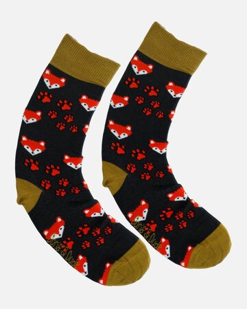 Doris & Dude bamboe herensokken met vossen bruin