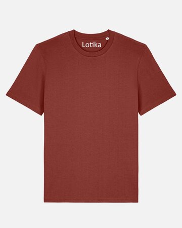 Juul T-shirt biologisch katoen - earth red