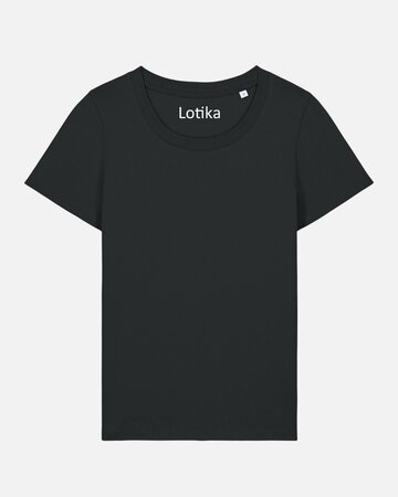 Lotika dames T-shirt Elin biologisch katoen - zwart