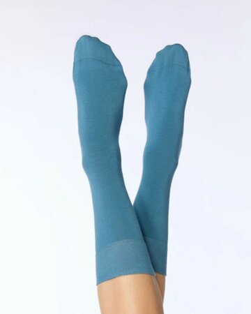 Albero Natur sokken bio-katoen 3 paar - petrol blauw