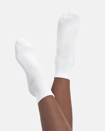 Bamboo Basics Sacha bamboe quartersokken wit 3-pack