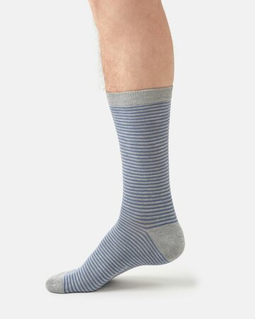 Thought bamboe herensokken pinguïn - grey marl