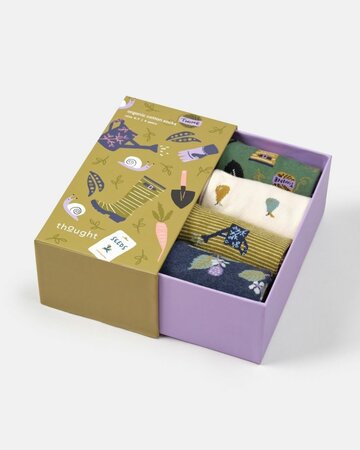 Thought damessokken Herfst & Tuinieren cadeaudoos 4-pack