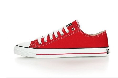Ethletic sneaker cranberry / wit laag model