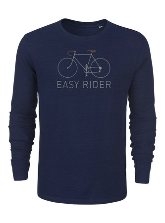 sale Duurzaam longsleeve shirt Indigo Easy Rider