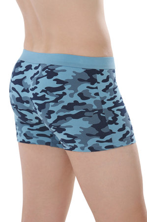 sale Fairtrade boxershort camouflage print blauw