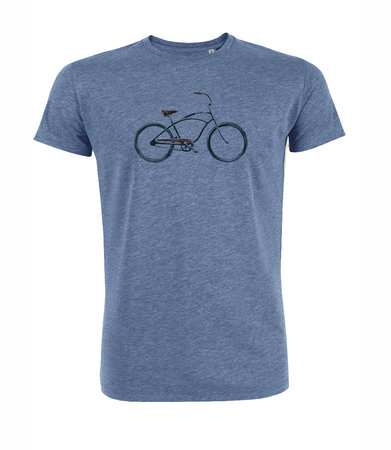 Duurzaam T shirt beach cruiser blauw maat XXL