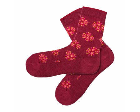Sale Bio katoenen sokken Lotus hibiscus