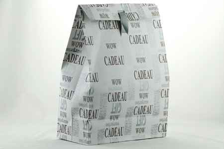 Gift bag groot met opdruk en lint
