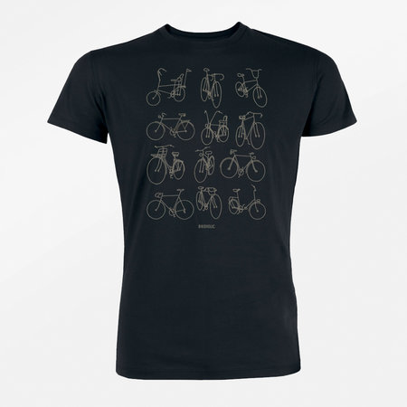 Duurzaam T shirt Bike retro bikes maat XXL