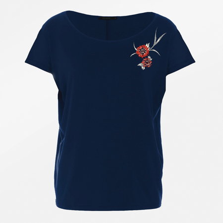 Dames shirt Plants Red flower