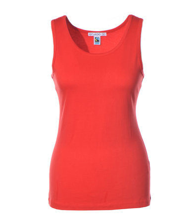 Fair trade top Anukoo rood
