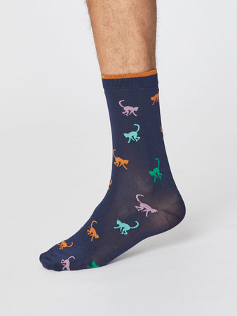 Monkey modal sokken navy