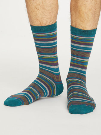 Bamboe sokken Kennet Deep teal green